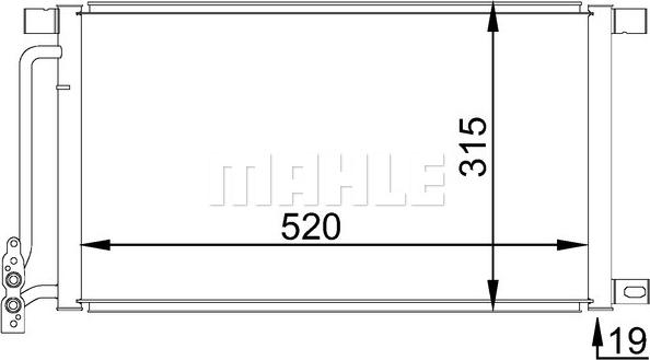 MAHLE AC 235 001S - Condensador, aire acondicionado parts5.com