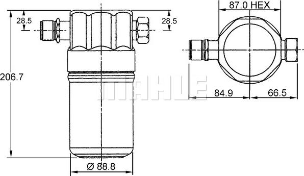 MAHLE AD 36 000S - Susilnik, klimatska naprava parts5.com