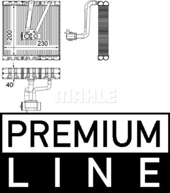 MAHLE AE 93 000P - Izparilnik, klimatska naprava parts5.com