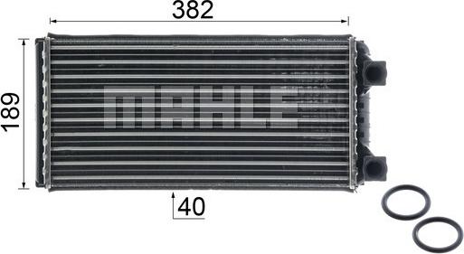 MAHLE AH 133 000P - Schimbator caldura, incalzire habitaclu parts5.com