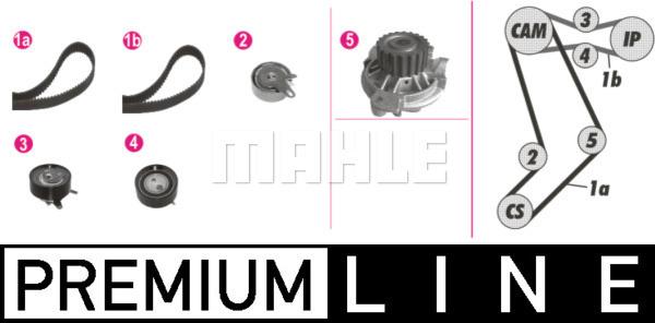 MAHLE CPK 98 000P - Set pompa apa + curea dintata parts5.com