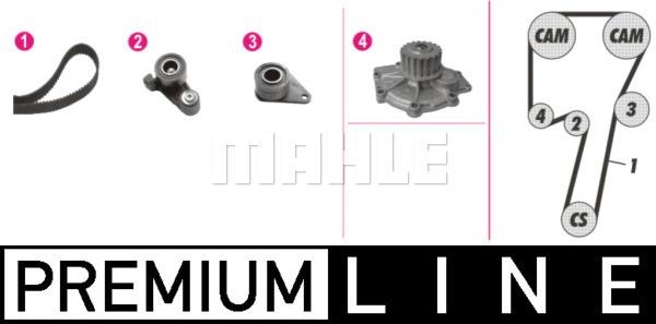 MAHLE CPK 59 000P - Set pompa apa + curea dintata parts5.com