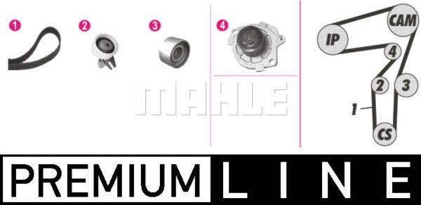 MAHLE CPK 57 000P - Vesipumppu + jakohihnasarja parts5.com