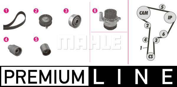 MAHLE CPK 60 000P - Set pompa apa + curea dintata parts5.com