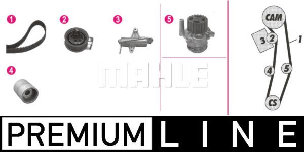 MAHLE CPK 106 000P - Водяной насос + комплект зубчатого ремня parts5.com