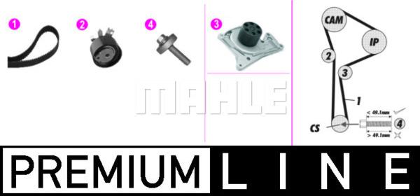 MAHLE CPK 136 000P - Vesipumppu + jakohihnasarja parts5.com