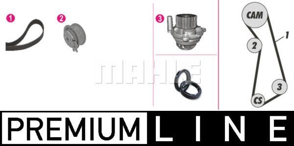 MAHLE CPK 12 000P - Water Pump & Timing Belt Set parts5.com