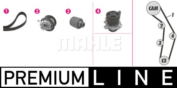 MAHLE CPK 83 000P - Pompe à eau + kit de courroie de distribution parts5.com