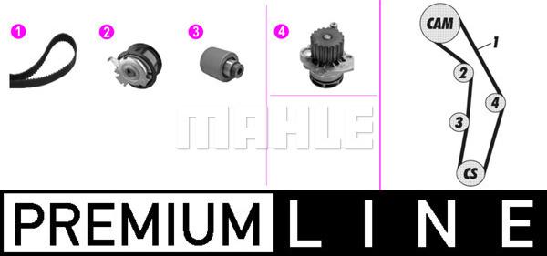 MAHLE CPK 28 000P - Pompe à eau + kit de courroie de distribution parts5.com