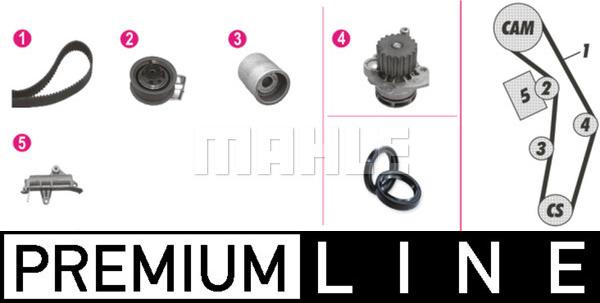 MAHLE CPK 76 000P - Pompe à eau + kit de courroie de distribution parts5.com