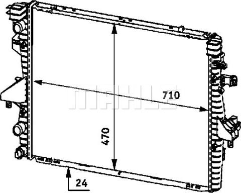 MAHLE CR 585 000P - Radiator, racire motor parts5.com