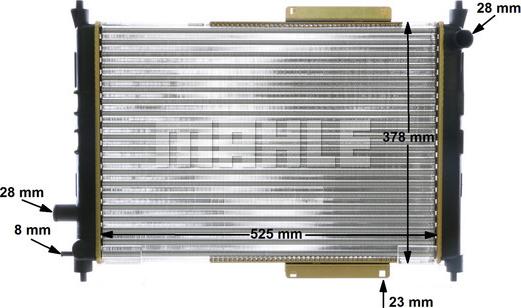 MAHLE CR 622 000S - Radiador, refrigeración del motor parts5.com