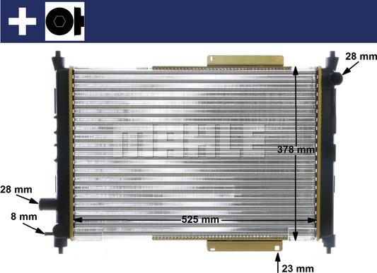 MAHLE CR 622 000S - Radiador, refrigeración del motor parts5.com