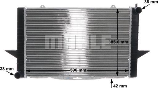 MAHLE CR 1543 000S - Chladič, chlazení motoru parts5.com