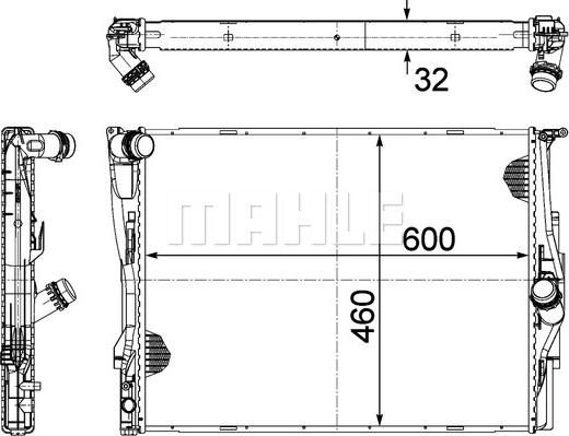 MAHLE CR 1089 000P - Radiator, engine cooling parts5.com