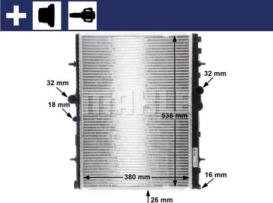 MAHLE CR 31 000S - Radiator, racire motor parts5.com