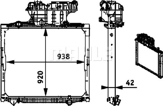 MAHLE CR 701 000P - Radiateur, refroidissement du moteur parts5.com