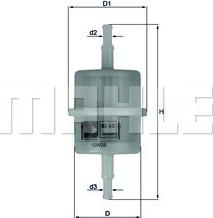 MAHLE KL63 - Üzemanyagszűrő parts5.com