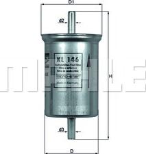 MAHLE KL 146 - Fuel filter parts5.com