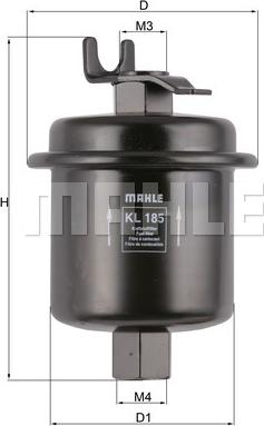 MAHLE KL 185 - Kütusefilter parts5.com