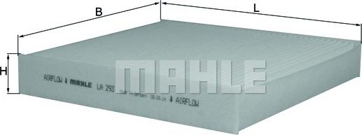 MAHLE LA 293 - Filter, interior air parts5.com