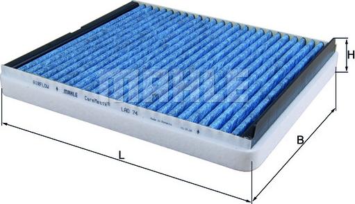 MAHLE LAO 74 - Filtro, aire habitáculo parts5.com