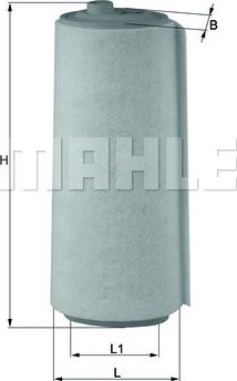 MAHLE LX 823 - Luftfilter parts5.com