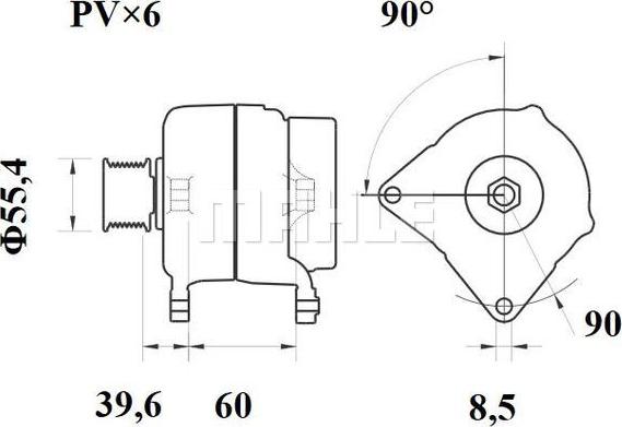 MAHLE MG 559 - Generator parts5.com