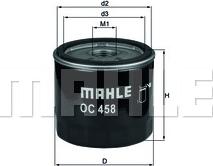 MAHLE OC 458 - Oil Filter parts5.com