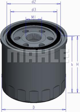 MAHLE OC 556 - Filter za ulje parts5.com