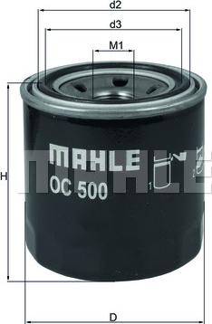 MAHLE OC 500 - Öljynsuodatin parts5.com