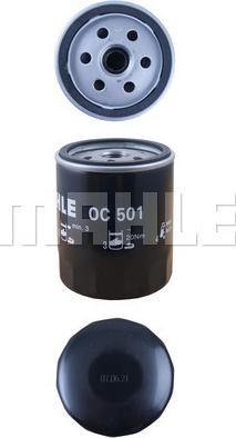 MAHLE OC 501 - Oljni filter parts5.com