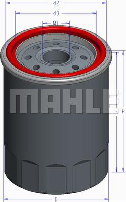 MAHLE OC 586 - Filtr oleju parts5.com