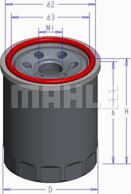 MAHLE OC 579 - Õlifilter parts5.com