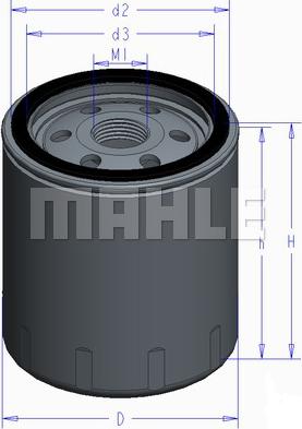 MAHLE OC 577 - Filtro de aceite parts5.com