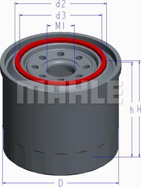 MAHLE OC 609 - Öljynsuodatin parts5.com