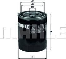 MAHLE OC 331/1 - Oil Filter parts5.com