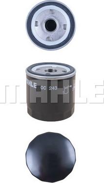 MAHLE OC 243 - Filtru ulei parts5.com