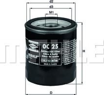 MAHLE OC 25 - Filter za ulje parts5.com