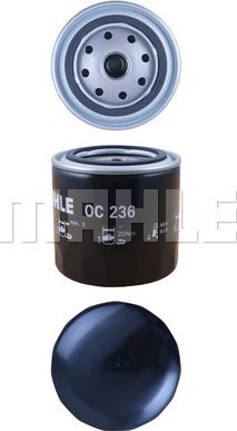 MAHLE OC 236 - Oil Filter parts5.com