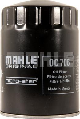 MAHLE OC 706 - Масляный фильтр parts5.com