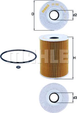 MAHLE OX 380D - Õlifilter parts5.com