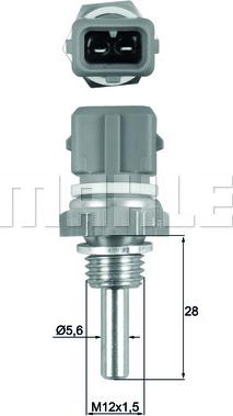 MAHLE TSE 19 - Snímač, teplota chladiva parts5.com