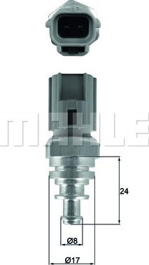 MAHLE TSE 29 - Snímač, teplota chladiva parts5.com