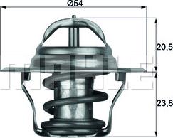 MAHLE TX 14 80D - Termostat, hladilno sredstvo parts5.com