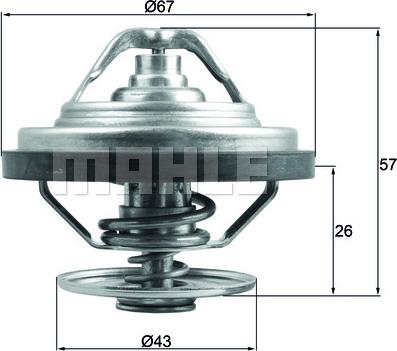 MAHLE TX 158 79 - Termostato, refrigerante parts5.com