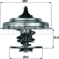 MAHLE TX 18 83D - Thermostat, coolant parts5.com