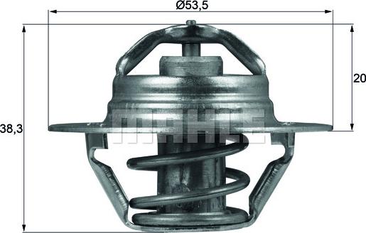 MAHLE TX 88 88D - Termostat, rashladna tečnost parts5.com