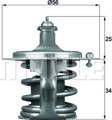 MAHLE TX 79 78D - Termostat, środek chłodzący parts5.com