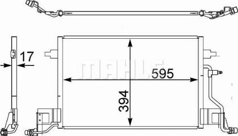 MAHLE AC 403 000S - Condensador, aire acondicionado parts5.com